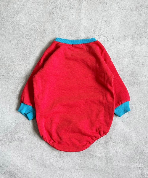 MARKEY'S(マーキーズ)の「【原田ちあき×MARKEY'S】別注ロンパース(70~80cm)(ロンパース・キッズ・ブルー/レッド・70/80)」の3枚目の写真