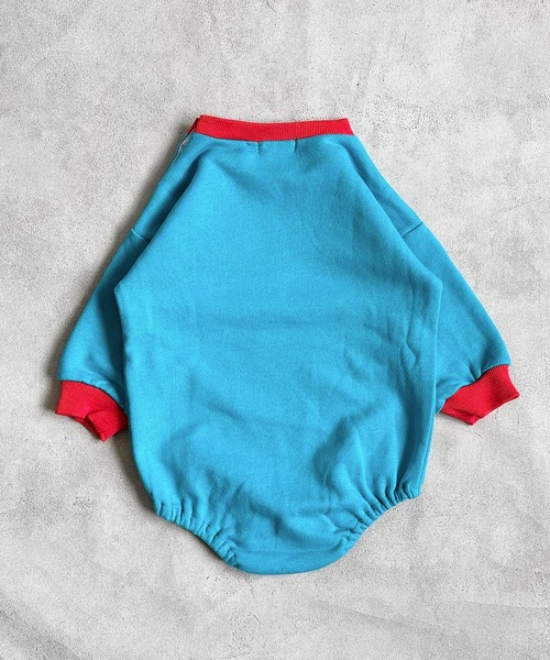 MARKEY'S(マーキーズ)の「【原田ちあき×MARKEY'S】別注ロンパース(70~80cm)(ロンパース・キッズ・ブルー/レッド・70/80)」の4枚目の写真