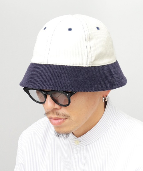 Basiquenti(ベーシックエンティ)の「バイカラー コーデュロイ メトロハット(ハット・メンズ・ブラウン/ネイビー/カーキ/ブラック・FREE)」の17枚目の写真