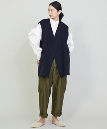 極美品✨1er Arrondissement ダブルビーバーノーカラージレ モカ 極美品✨1er Arrondissement ダブルビーバーノーカラージレ モカ