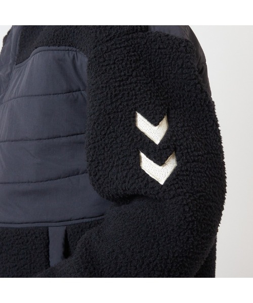 hummel(ヒュンメル)の「hummel/ヒュンメル hummel PLAYボアフリースジャケット(ブルゾン・メンズ・ブラック/オフホワイト/ブラウン・L/O/S/M/XO)」の5枚目の写真