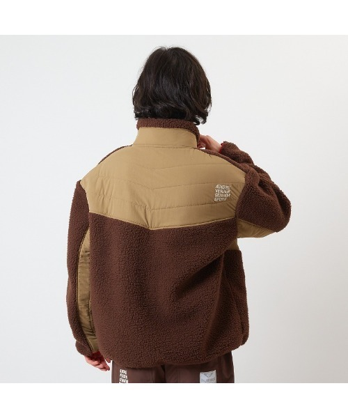 hummel(ヒュンメル)の「hummel/ヒュンメル hummel PLAYボアフリースジャケット(ブルゾン・メンズ・ブラック/オフホワイト/ブラウン・L/O/S/M/XO)」の8枚目の写真