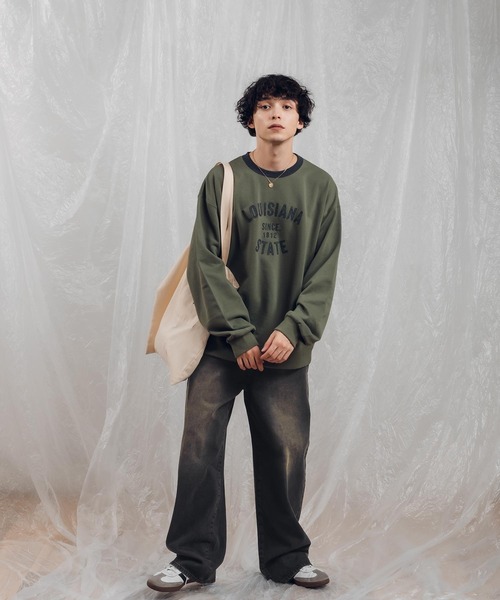MUHET（ミュエータ）の「フェルトロゴスウェット（スウェット・レディース・ネイビー/カーキ/ブラック・X-LARGE/MEDIUM）」の19枚目の写真