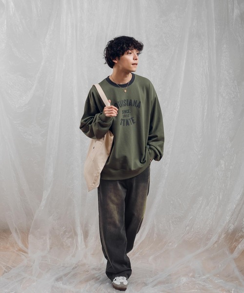 MUHET（ミュエータ）の「フェルトロゴスウェット（スウェット・レディース・ネイビー/カーキ/ブラック・X-LARGE/MEDIUM）」の20枚目の写真