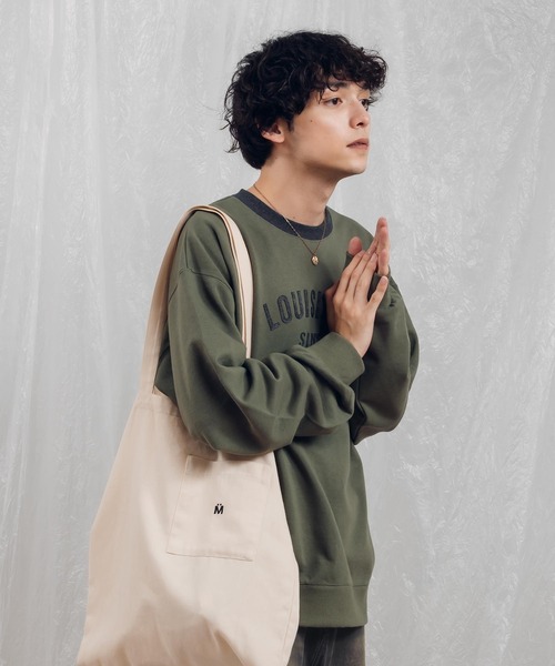 MUHET（ミュエータ）の「フェルトロゴスウェット（スウェット・レディース・ネイビー/カーキ/ブラック・X-LARGE/MEDIUM）」の17枚目の写真