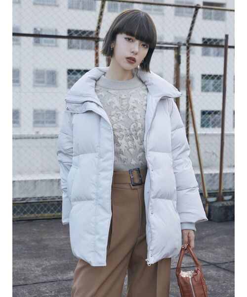 MURUA（ムルーア）の「ジオメシャギーニット（ニット/セーター・レディース・グリーン/アイボリー/ブラック・FREE）」の12枚目の写真