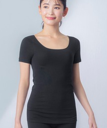 Wing(ウイング)の「綿の贅沢オーガニック」 あったかインナー 3分袖(インナーウェア/肌着)