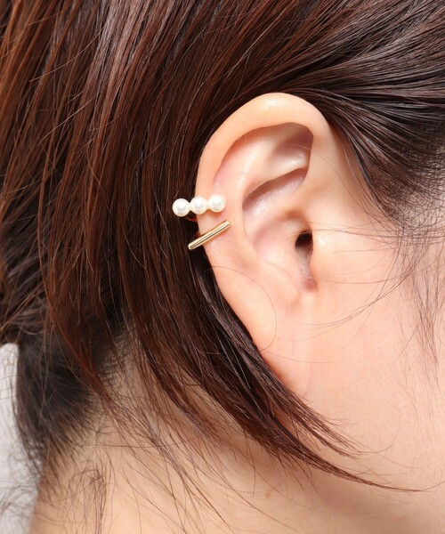 NOLLEY’S Sophi（ノーリーズソフィ）の「パールダブルラインイヤーカフ（イヤーカフ）」 WEAR