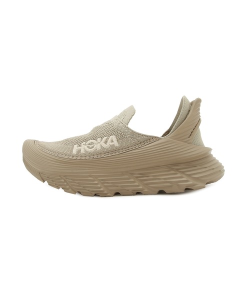 ADAM ET ROPE'（アダムエロペ）の「【公式サイト限定】【HOKA】Restore TC（スリッポン・レディース・ベージュ/ブラック・23/25/24）」の10枚目の写真