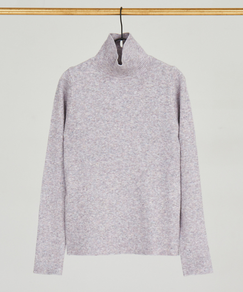 abahouse mavie（アバハウスマヴィ）の「ストレッチリブハイネックプルオーバー/タートル/冬服（ニット/セーター・レディース・ラベンダー/ブラック/ホワイト/ホワイト系その他/アイボリー/ブラック系その他/ダークグリーン・フリー）」の2枚目の写真