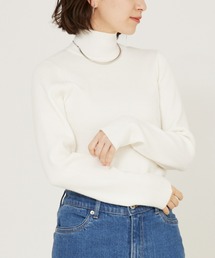 ストレッチリブハイネックプルオーバー/タートル/冬服