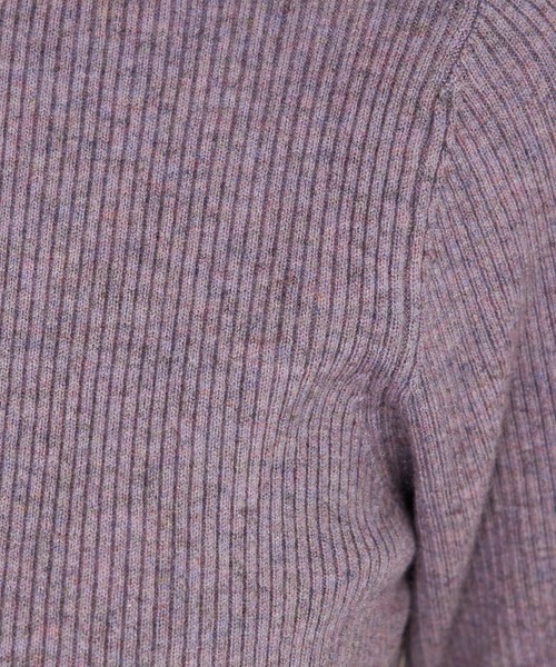 ストレッチリブハイネックプルオーバー/タートル/冬服（ニット