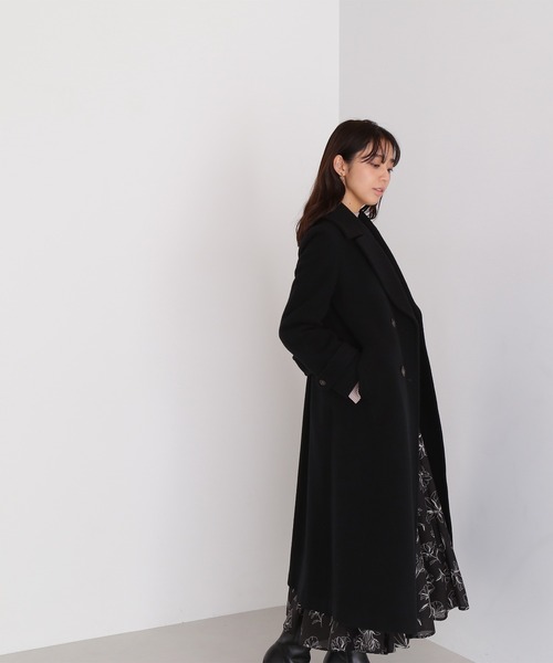 NATURAL BEAUTY BASIC(ナチュラルビューティーベーシック)の「◇ビックカラーダブルチェスターコート(チェスターコート・レディース・チャコールグレー/ブラック・SMALL/MEDIUM)」の5枚目の写真