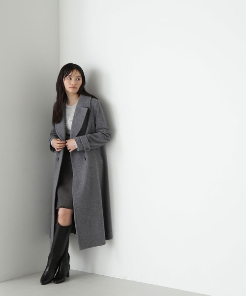 NATURAL BEAUTY BASIC(ナチュラルビューティーベーシック)の「◇ビックカラーダブルチェスターコート(チェスターコート・レディース・チャコールグレー/ブラック・SMALL/MEDIUM)」の14枚目の写真