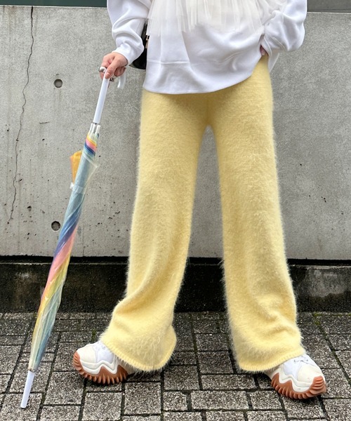 Alley by w closet（アリーバイダブルクローゼット）の「【Alley】ふわふわニットパンツ（その他パンツ・レディース・ピンク/イエロー/オフホワイト・FREE）」の20枚目の写真