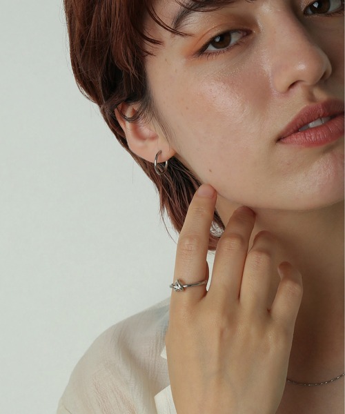 ORSA オルサ　リング　13号 セール】金属アレルギー対応 ニュアンスノットデザインリング 14