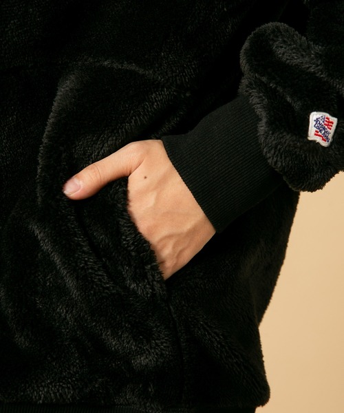 JEMORGAN（ジェーイーモーガン）の「【JEMORGAN/ジェイイーモーガン】ボアボンディング　ビッグシルエット　トレーナー　スウェット（スウェット・メンズ・カーキ/ブラック/ダークブラウン・MEDIUM/X-LARGE/LARGE）」の21枚目の写真