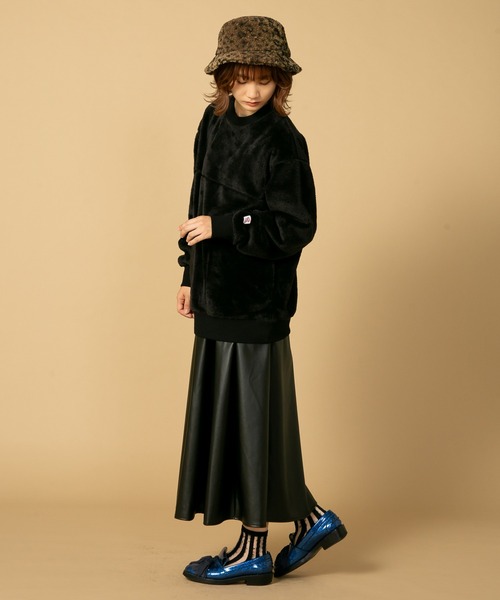 JEMORGAN（ジェーイーモーガン）の「【JEMORGAN/ジェイイーモーガン】ボアボンディング　ビッグシルエット　トレーナー　スウェット（スウェット・メンズ・カーキ/ブラック/ダークブラウン・MEDIUM/X-LARGE/LARGE）」の7枚目の写真