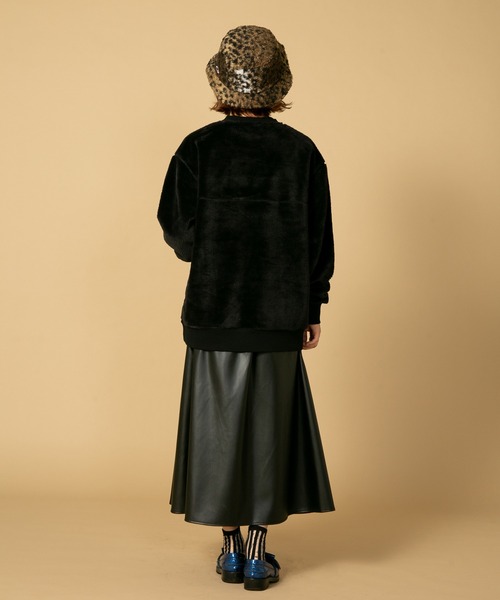 JEMORGAN（ジェーイーモーガン）の「【JEMORGAN/ジェイイーモーガン】ボアボンディング　ビッグシルエット　トレーナー　スウェット（スウェット・メンズ・カーキ/ブラック/ダークブラウン・MEDIUM/X-LARGE/LARGE）」の8枚目の写真