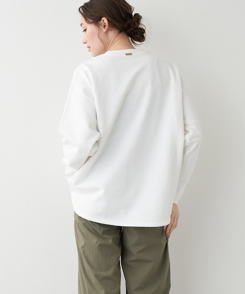 MICA&DEAL(マイカ&ディール)の「"MATIN et ETOILE"ロゴ裏起毛スウェット(スウェット・レディース・チャコールグレー/ブルーグレー/ホワイト/グレイッシュベージュ・FREE)」の6枚目の写真