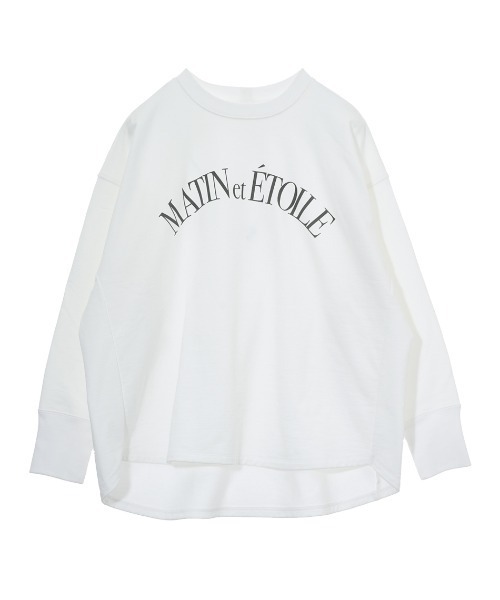 MICA&DEAL(マイカ&ディール)の「"MATIN et ETOILE"ロゴ裏起毛スウェット(スウェット・レディース・チャコールグレー/ブルーグレー/ホワイト/グレイッシュベージュ・FREE)」の7枚目の写真