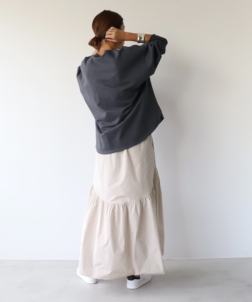 MICA&DEAL(マイカ&ディール)の「"MATIN et ETOILE"ロゴ裏起毛スウェット(スウェット・レディース・チャコールグレー/ブルーグレー/ホワイト/グレイッシュベージュ・FREE)」の11枚目の写真
