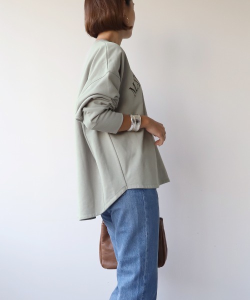 MICA&DEAL(マイカ&ディール)の「"MATIN et ETOILE"ロゴ裏起毛スウェット(スウェット・レディース・チャコールグレー/ブルーグレー/ホワイト/グレイッシュベージュ・FREE)」の20枚目の写真