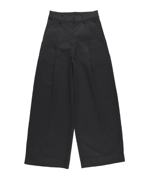 coca（coca）（コカ）の「スーパーワイドタックチノパンツ（チノパンツ・レディース・ブラック/ベージュ・M/L）」の14枚目の写真