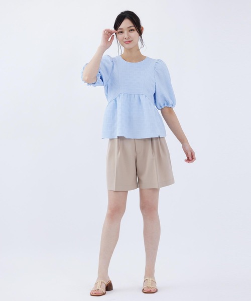 MILKFED.(ミルクフェド)の「TWO TUCK SHORTS(その他パンツ・レディース・ライトグリーン/ベージュ/ライトグレー・S/M)」の8枚目の写真