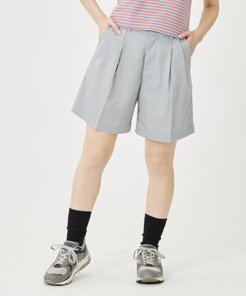 MILKFED.(ミルクフェド)の「TWO TUCK SHORTS(その他パンツ・レディース・ライトグリーン/ベージュ/ライトグレー・S/M)」の19枚目の写真