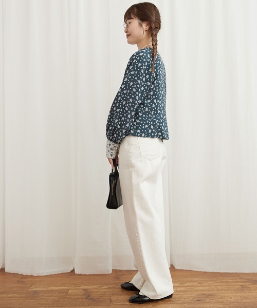 fig Ｌondon（フィグロンドン）の「●ROSE jacket（ノーカラージャケット・レディース・ブルー/ブラック・FREE）」の6枚目の写真