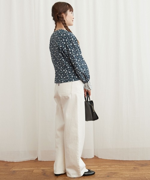 fig Ｌondon（フィグロンドン）の「●ROSE jacket（ノーカラージャケット・レディース・ブルー/ブラック・FREE）」の14枚目の写真