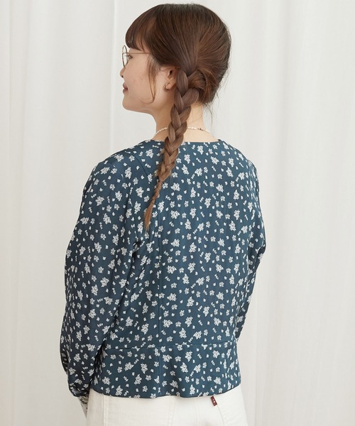 fig Ｌondon（フィグロンドン）の「●ROSE jacket（ノーカラージャケット・レディース・ブルー/ブラック・FREE）」の13枚目の写真