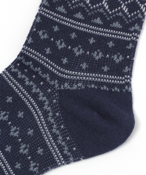 repipi armario（レピピ アルマリオ）の「ジャガードソックス（ソックス/靴下・キッズ・ベージュ/ネイビー/グリーン/グレー・FREE）」の8枚目の写真