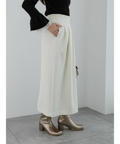 Te chichi（テチチ）の「コクーンロングスカート（スカート・レディース・ラベンダー/ブラック/オフホワイト・M/S）」の13枚目の写真