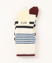 FUB（ファブ）の「fub / ボーダー柄 ニットソックス（ソックス/靴下・キッズ）」
