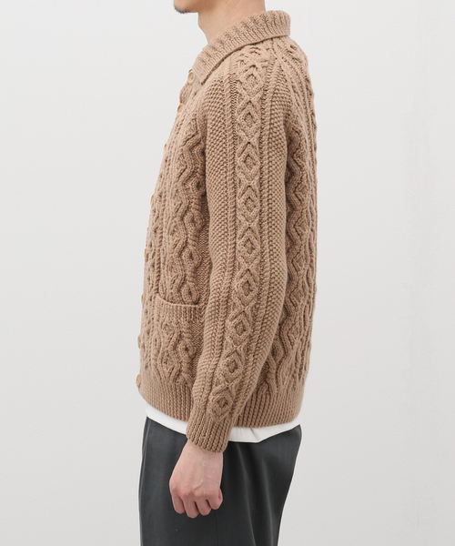 セール】INVERALLAN / インバーアラン CASHMERE HANDKNIT CARDIGAN