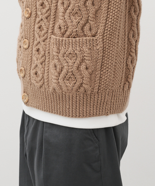 INVERALLAN カーディガン セール】INVERALLAN / インバーアラン CASHMERE HANDKNIT CARDIGAN