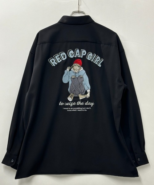 Red Cap Girl(レッドキャプガール)の「RED CAP GIRL レッドキャップガール バック刺繍バルーンスリーブシャツ(シャツ
