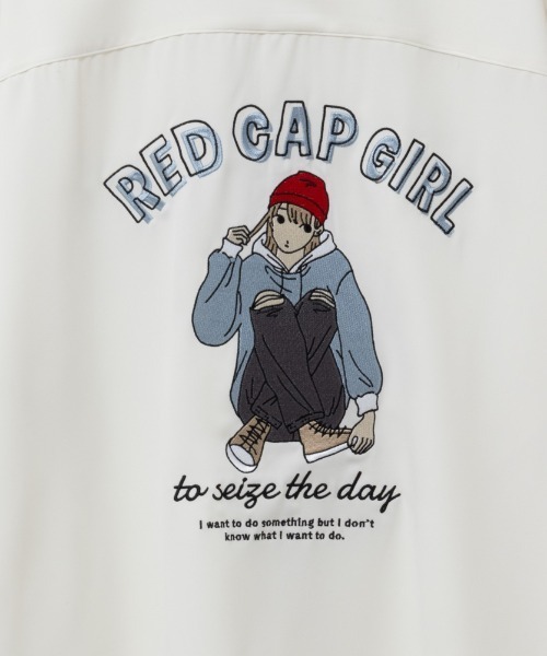 Red Cap Girl（レッドキャプガール）の「RED CAP GIRL レッドキャップガール バック刺繍バルーンスリーブシャツ（シャツ/ブラウス・メンズ・ブラック/グレー/ホワイト・M/L）」の14枚目の写真