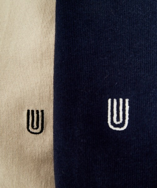 [UNIVERSALOVERALL/ユニバーサルオーバーオール]別注7分袖カバーオールTシャツ