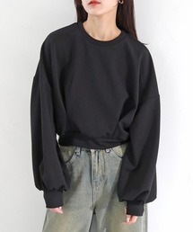 【cheriella】WEB限定カットジョーゼットウエストタックショートトップス(完売)