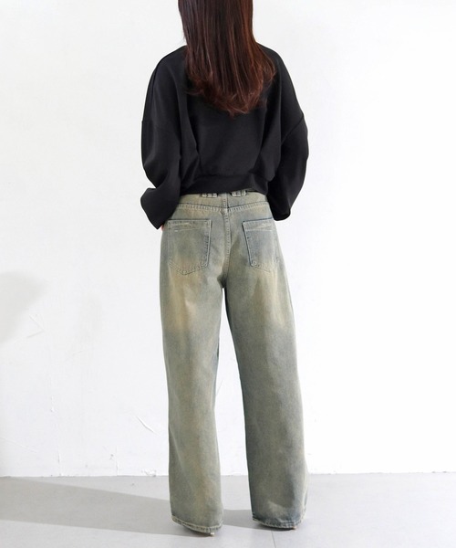 cheriella(シェリエラ)の「【cheriella】WEB限定カットジョーゼットウエストタックショートトップス(完売)(Tシャツ/カットソー・レディース・オフホワイト/ブラック/ライトグレー/ライトブルー・M)」の19枚目の写真