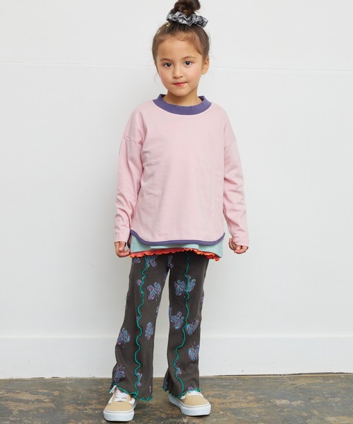 HOGAN RANCH WEAR(ホーガンランチウエア)の「ソウガラリブフレアーパンツ(90~150cm)(その他パンツ・キッズ・ラベンダー/チャコール/ライトグリーン・100/120/110/90/150/140/130)」の5枚目の写真