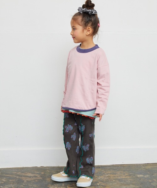 HOGAN RANCH WEAR(ホーガンランチウエア)の「ソウガラリブフレアーパンツ(90~150cm)(その他パンツ・キッズ・ラベンダー/チャコール/ライトグリーン・100/120/110/90/150/140/130)」の6枚目の写真
