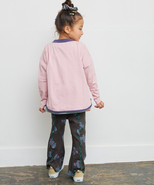 HOGAN RANCH WEAR(ホーガンランチウエア)の「ソウガラリブフレアーパンツ(90~150cm)(その他パンツ・キッズ・ラベンダー/チャコール/ライトグリーン・100/120/110/90/150/140/130)」の7枚目の写真