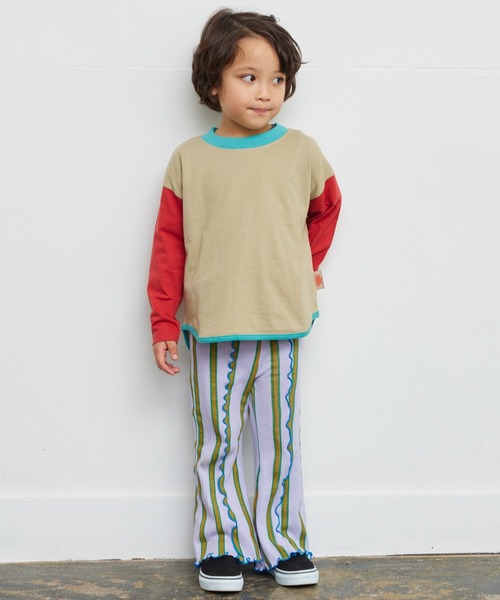 HOGAN RANCH WEAR(ホーガンランチウエア)の「ソウガラリブフレアーパンツ(90~150cm)(その他パンツ・キッズ・ラベンダー/チャコール/ライトグリーン・100/120/110/90/150/140/130)」の9枚目の写真