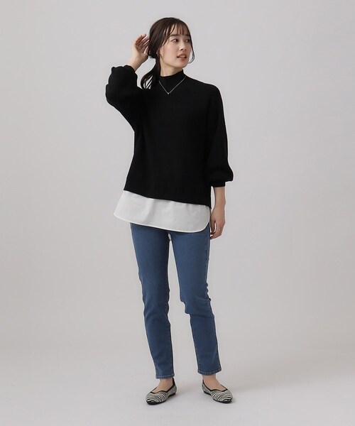 SHOO・LA・RUE(シューラルー)の「デニムスキニーパンツ(デニムパンツ・レディース・ブルー/ネイビー・01/02/03/04/05/10)」の9枚目の写真