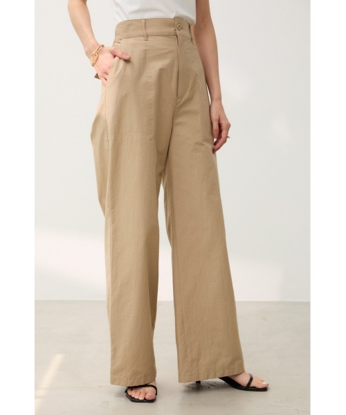 crie conforto（クリーコンフォルト）の「ワイドベイカーパンツ（カーゴパンツ・レディース・ネイビー/ベージュ・MEDIUM/SMALL）」の8枚目の写真