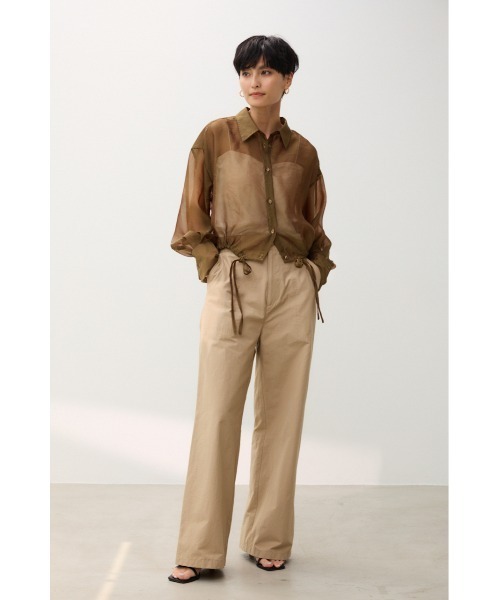 crie conforto（クリーコンフォルト）の「ワイドベイカーパンツ（カーゴパンツ・レディース・ネイビー/ベージュ・MEDIUM/SMALL）」の9枚目の写真